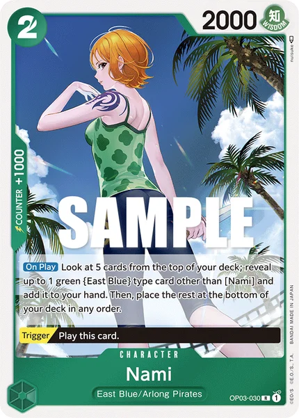 Nami OP03-030 One Piece Card Game OP-03