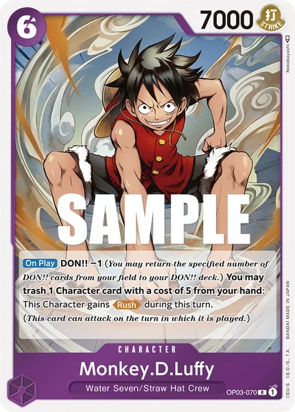 Monkey.D.Luffy OP03-070 One Piece Card Game OP-03