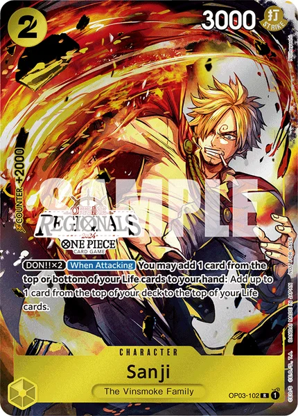 Sanji OP03-102_p1 One Piece Card Game Promo