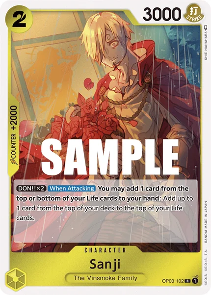 Sanji OP03-102 One Piece Card Game OP-03