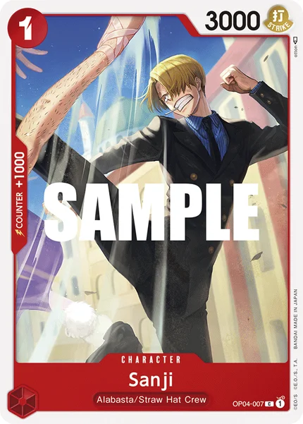 Sanji OP04-007 One Piece Card Game OP-04