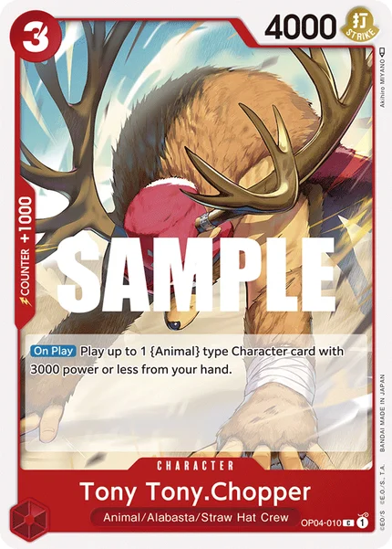 Tony Tony.Chopper OP04-010 One Piece Card Game OP-04