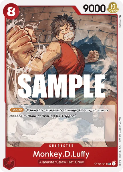 Monkey.D.Luffy OP04-014 One Piece Card Game OP-04