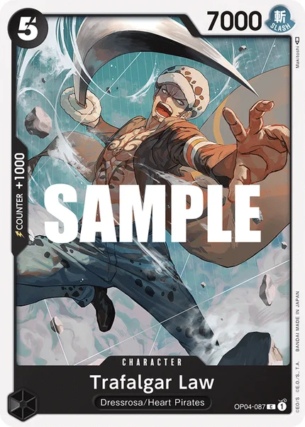 Trafalgar Law OP04-087 One Piece Card Game OP-04