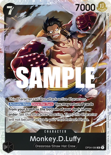Monkey.D.Luffy OP04-090 One Piece Card Game OP-04
