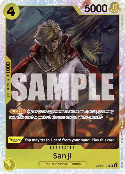 Sanji OP04-104_r1 One Piece Card Game PRB-01