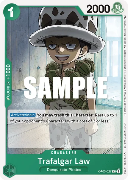 Trafalgar Law OP05-027 One Piece Card Game OP-05