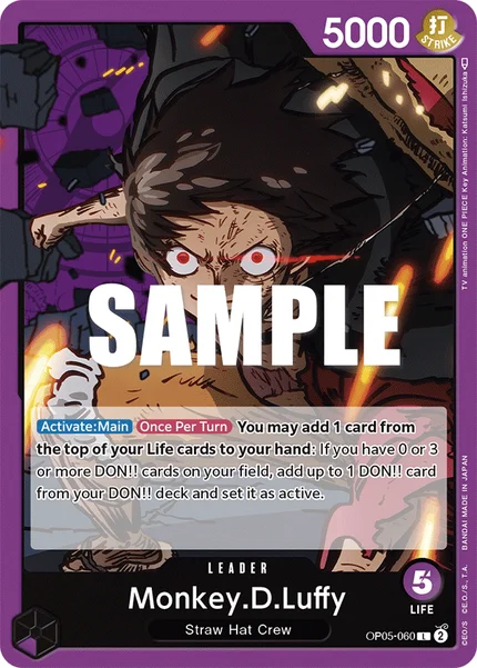 Monkey.D.Luffy OP05-060 One Piece Card Game OP-05