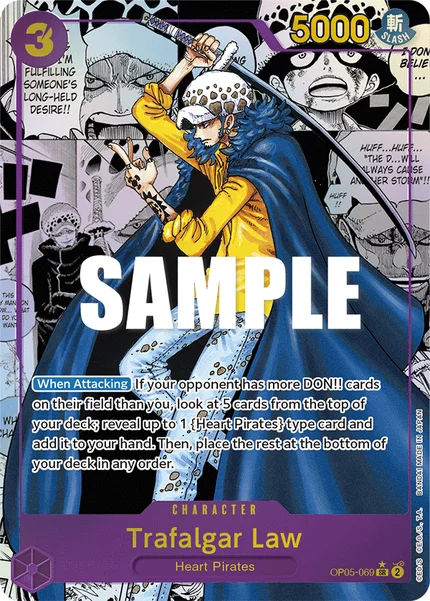 Trafalgar Law OP05-069_p2 One Piece Card Game OP-05