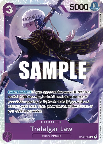 Trafalgar Law OP05-069 One Piece Card Game OP-05