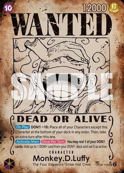 Monkey.D.Luffy OP05-119_p6 One Piece Card Game OP-09
