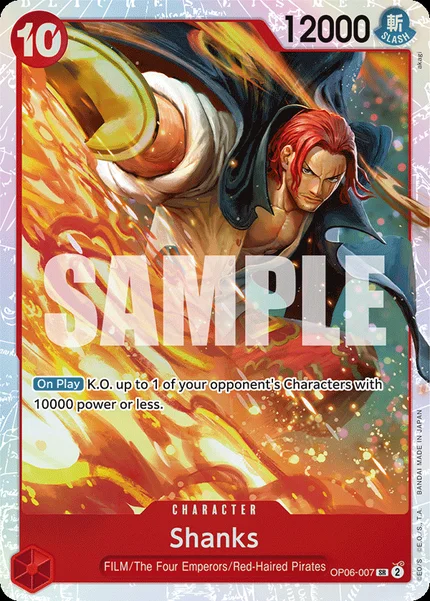 Shanks OP06-007 One Piece Card Game OP-06