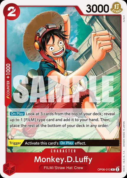 Monkey.D.Luffy OP06-013 One Piece Card Game OP-06