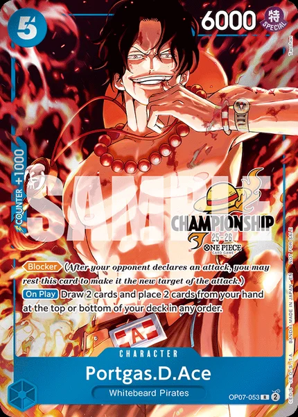 Portgas.D.Ace OP07-053_p2 One Piece Card Game Promo