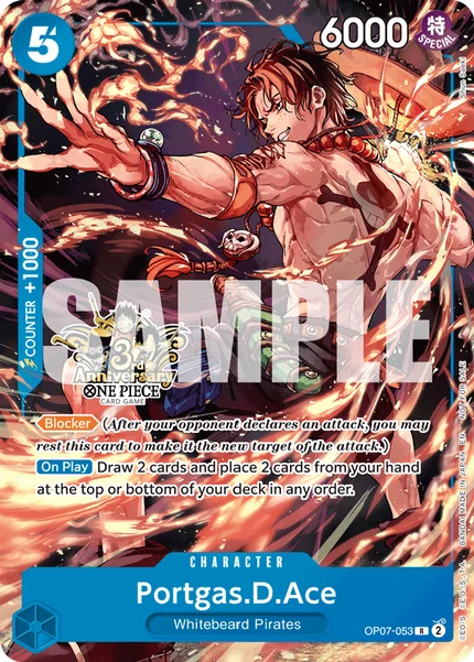 Portgas.D.Ace OP07-053_p3 One Piece Card Game Promo