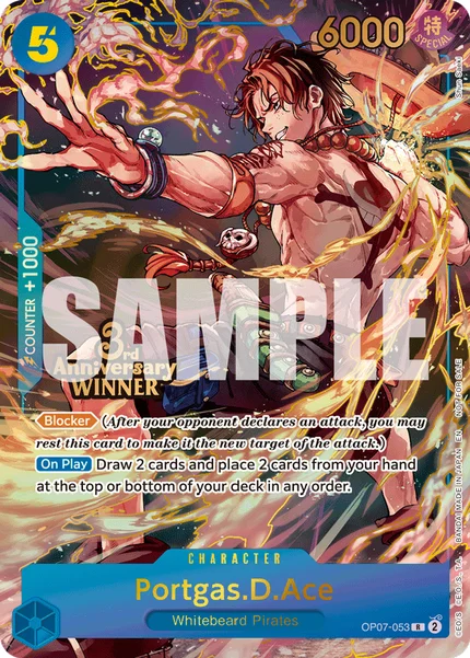 Portgas.D.Ace OP07-053_p4 One Piece Card Game Promo