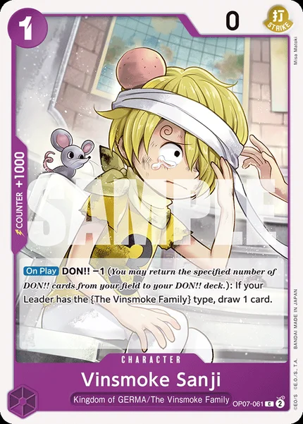 Vinsmoke Sanji OP07-061 One Piece Card Game OP-07