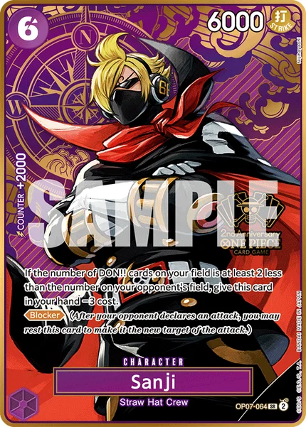 Sanji OP07-064_p2 One Piece Card Game Promo