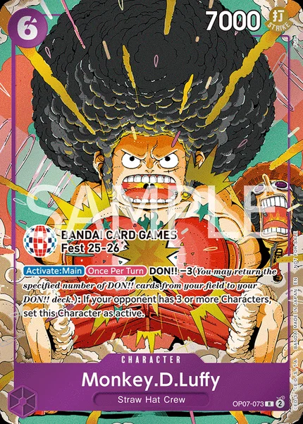 Monkey.D.Luffy OP07-073_p1 One Piece Card Game Promo