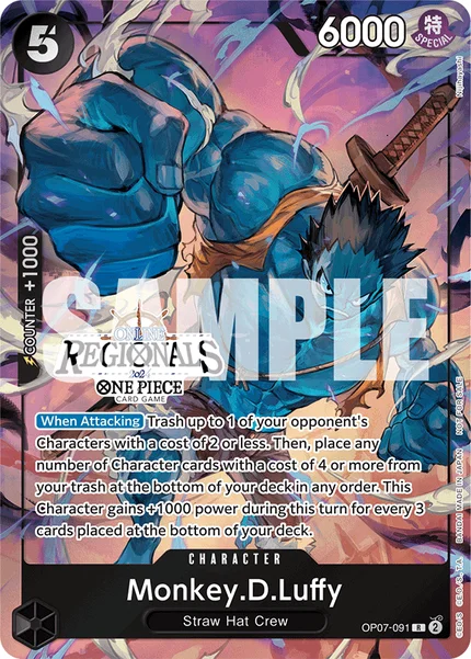 Monkey.D.Luffy OP07-091_p1 One Piece Card Game Promo