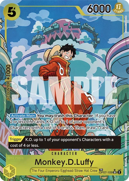 Monkey.D.Luffy OP07-109_p2 One Piece Card Game OP-08