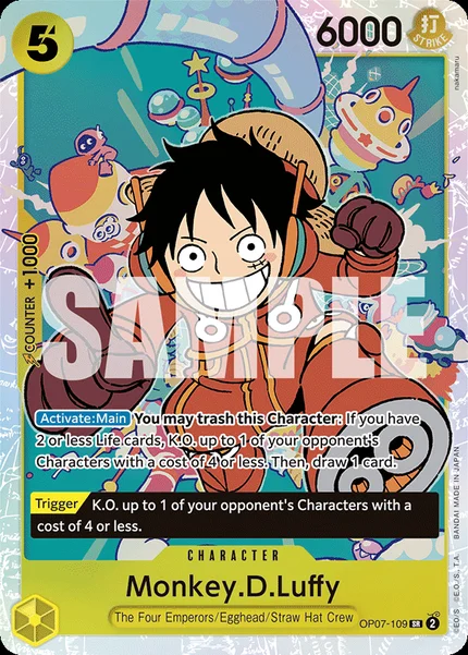 Monkey.D.Luffy OP07-109 One Piece Card Game OP-07