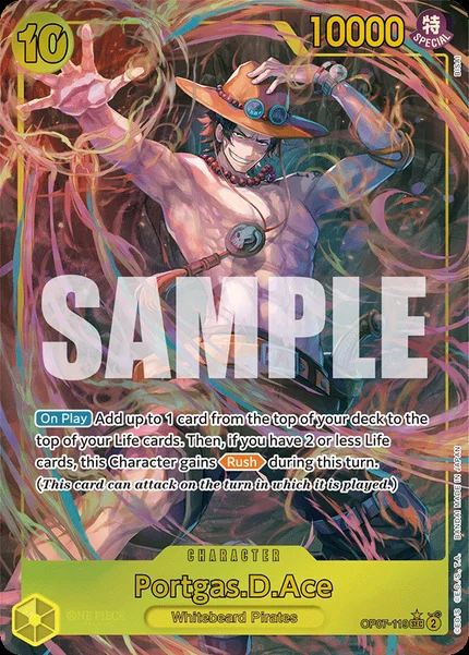 Portgas.D.Ace OP07-119_p1 One Piece Card Game OP-07