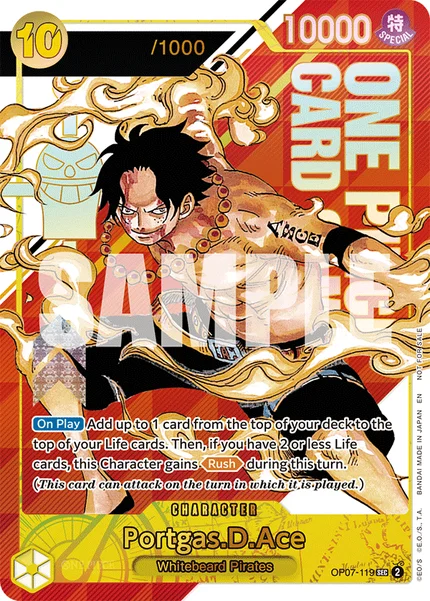 Portgas.D.Ace OP07-119_p2 One Piece Card Game Promo