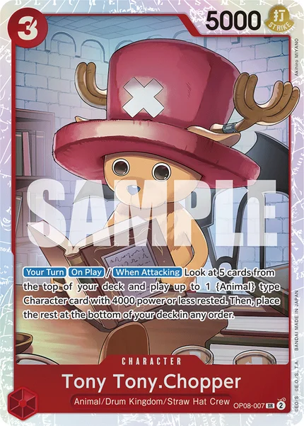 Tony Tony.Chopper OP08-007 One Piece Card Game OP-08