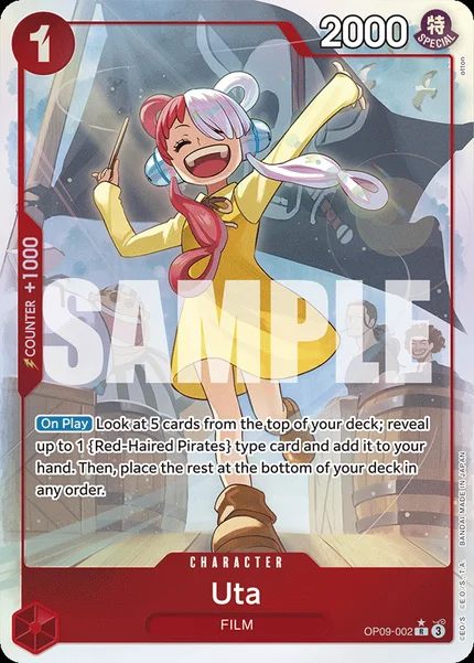 Uta OP09-002_p1 One Piece Card Game OP-09