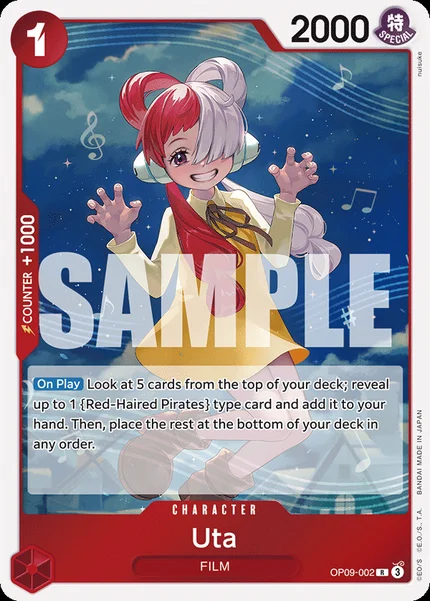 Uta OP09-002 One Piece Card Game OP-09