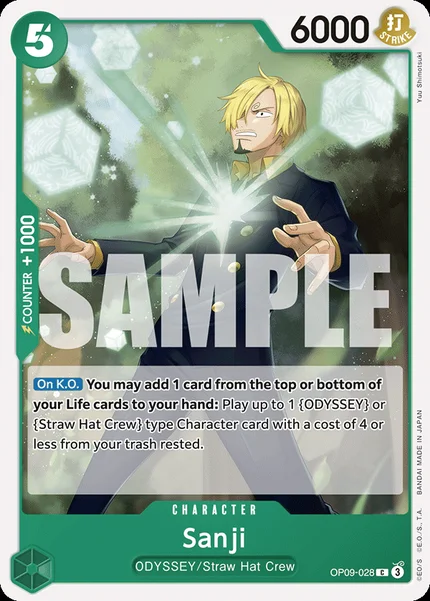 Sanji OP09-028 One Piece Card Game OP-09