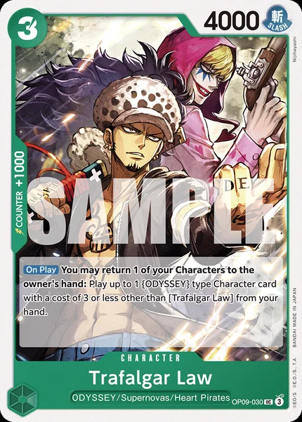 Trafalgar Law OP09-030 One Piece Card Game OP-09