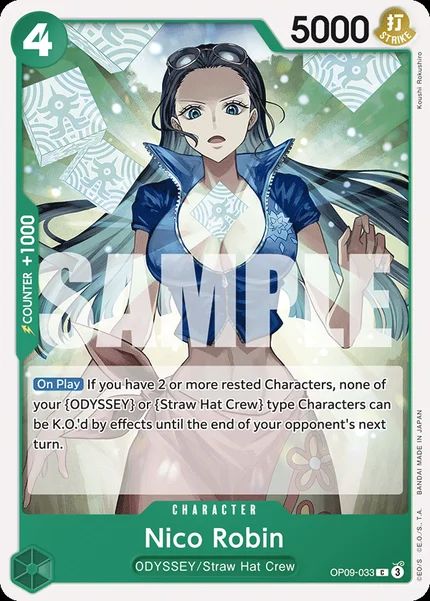 Nico Robin OP09-033 One Piece Card Game OP-09