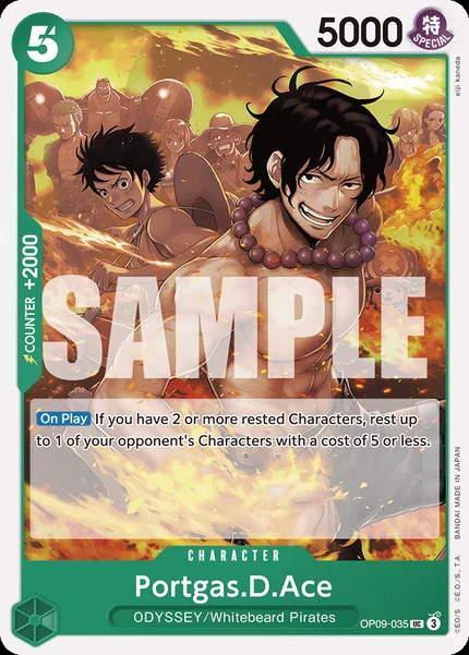 Portgas.D.Ace OP09-035 One Piece Card Game OP-09