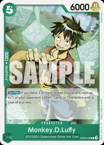 Monkey.D.Luffy OP09-036 One Piece Card Game OP-09