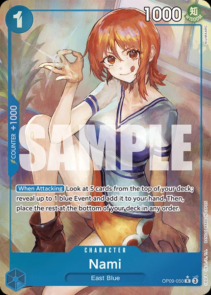 Nami OP09-050_p1 One Piece Card Game OP-09