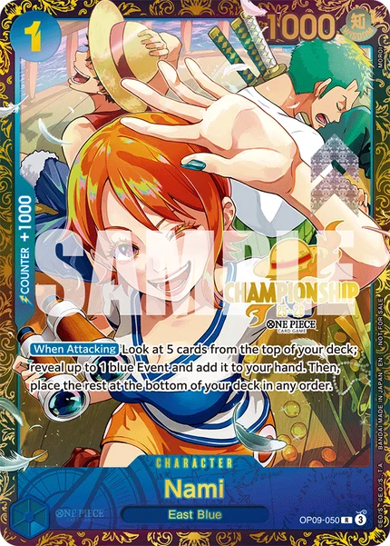 Nami OP09-050_p2 One Piece Card Game Promo