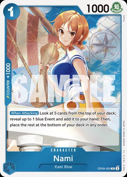 Nami OP09-050 One Piece Card Game OP-09