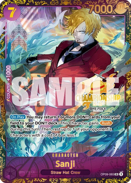 Sanji OP09-065_p2 One Piece Card Game Promo