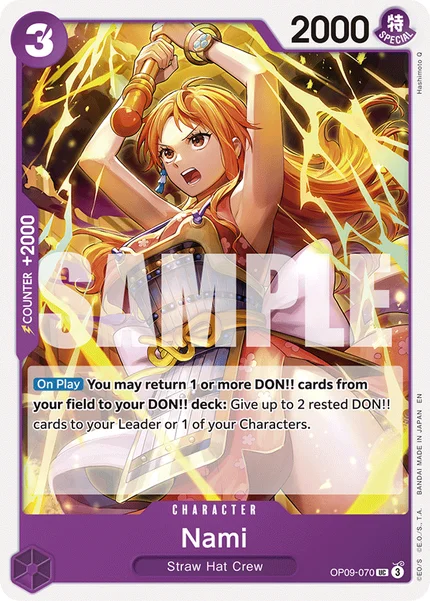 Nami OP09-070_r1 One Piece Card Game ST-26