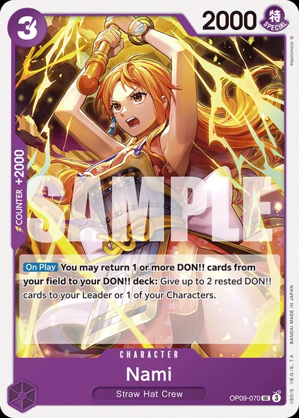 Nami OP09-070 One Piece Card Game OP-09