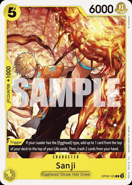 Sanji OP09-105 One Piece Card Game OP-09
