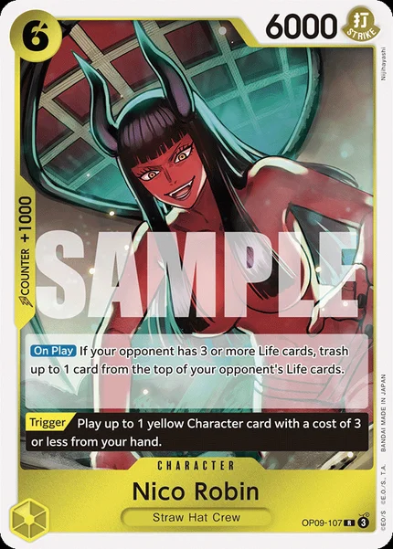 Nico Robin OP09-107 One Piece Card Game OP-09