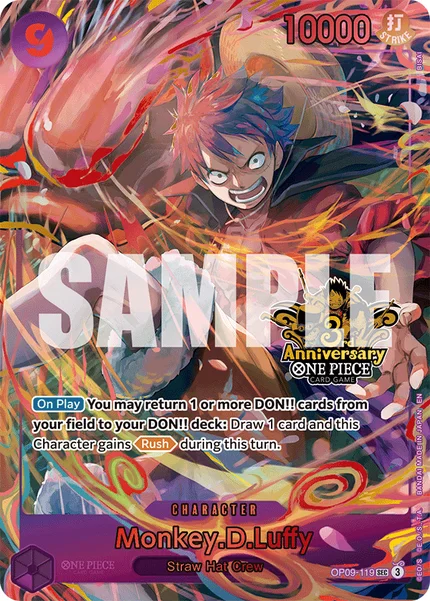 Monkey.D.Luffy OP09-119_p4 One Piece Card Game Promo