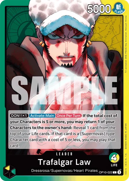 Trafalgar Law OP10-022 One Piece Card Game OP-10
