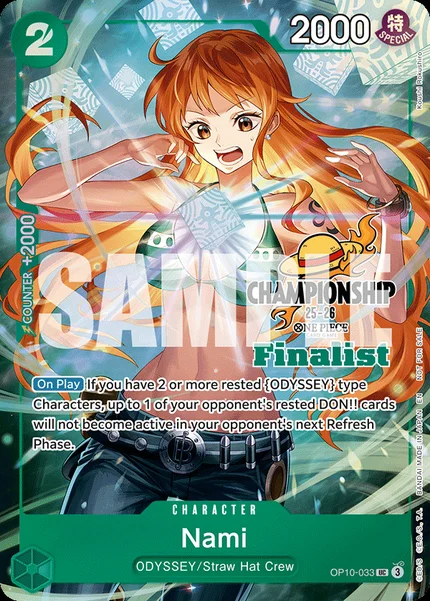 Nami OP10-033_p2 One Piece Card Game Promo