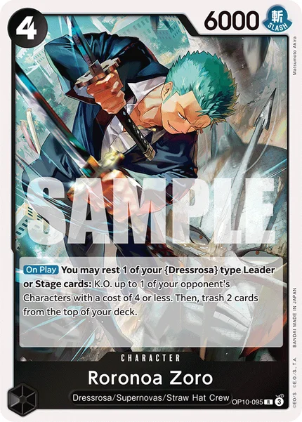 Roronoa Zoro OP10-095 One Piece Card Game OP-10