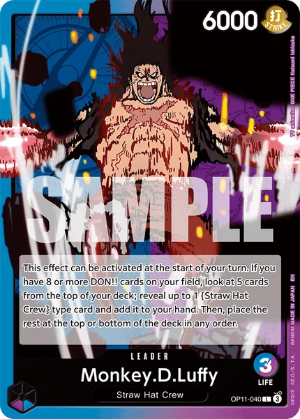 Monkey.D.Luffy OP11-040 One Piece Card Game OP-11