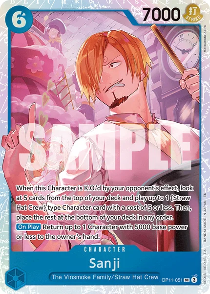 Sanji OP11-051 One Piece Card Game OP-11